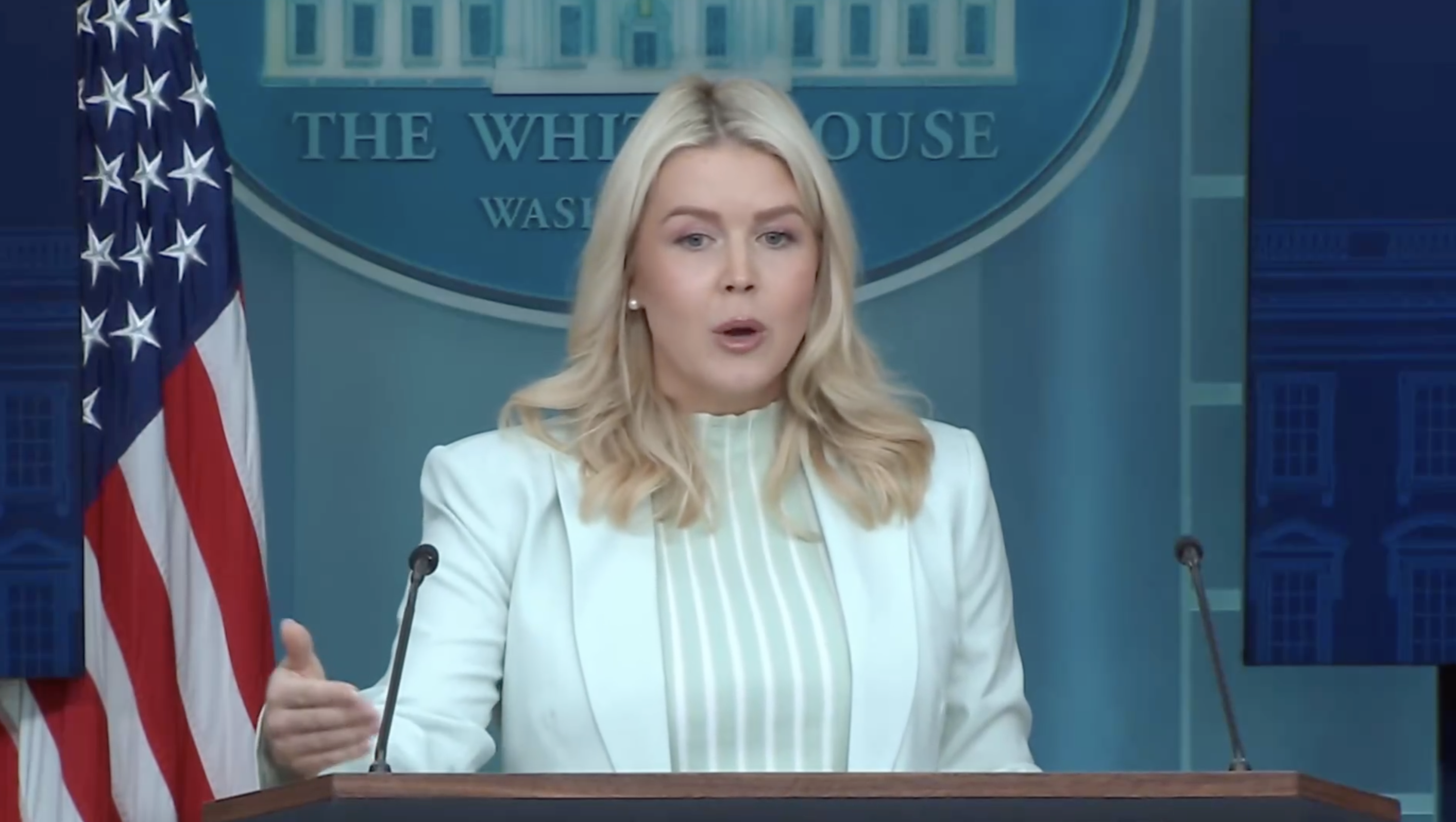 'A ridiculous and laughable assertion' Karoline Leavitt scrambles to