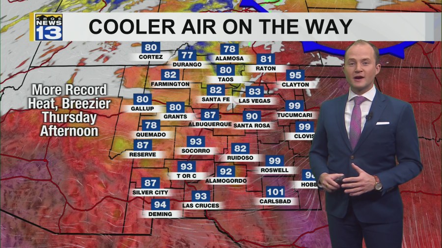 Record heat, high fire danger returns Thursday