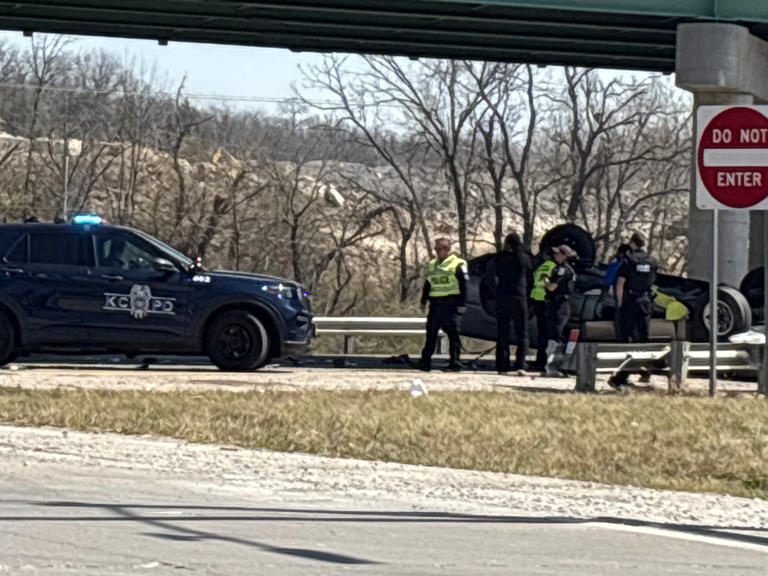 Driver killed after pickup goes airborne, flips on Highway 71 in Kansas ...