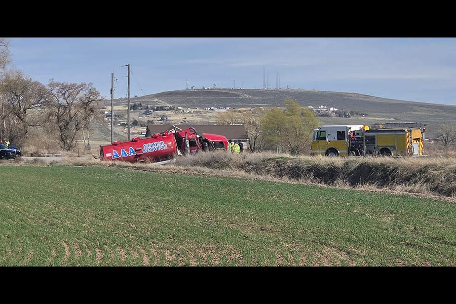 One person hospitalized after pickup and septic truck collide in stinky ...