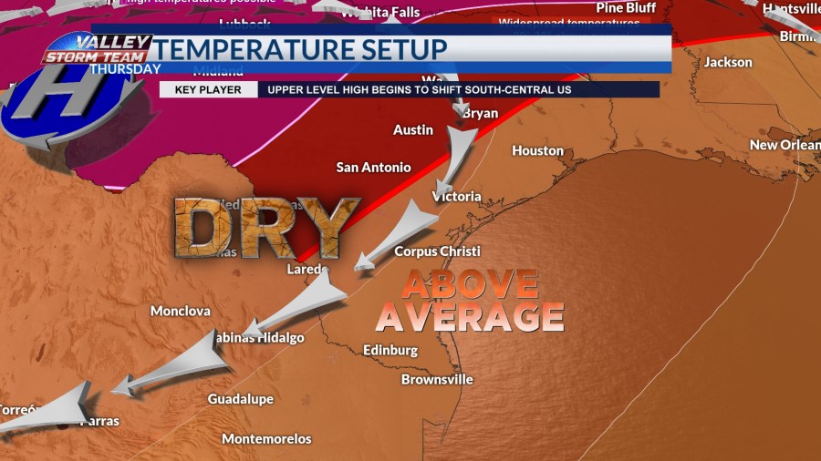 Dry warm weather sticks around with changes this weekend