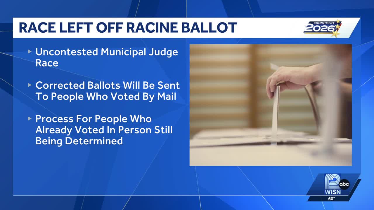 City of Racine addresses ballot omission for April 7 election