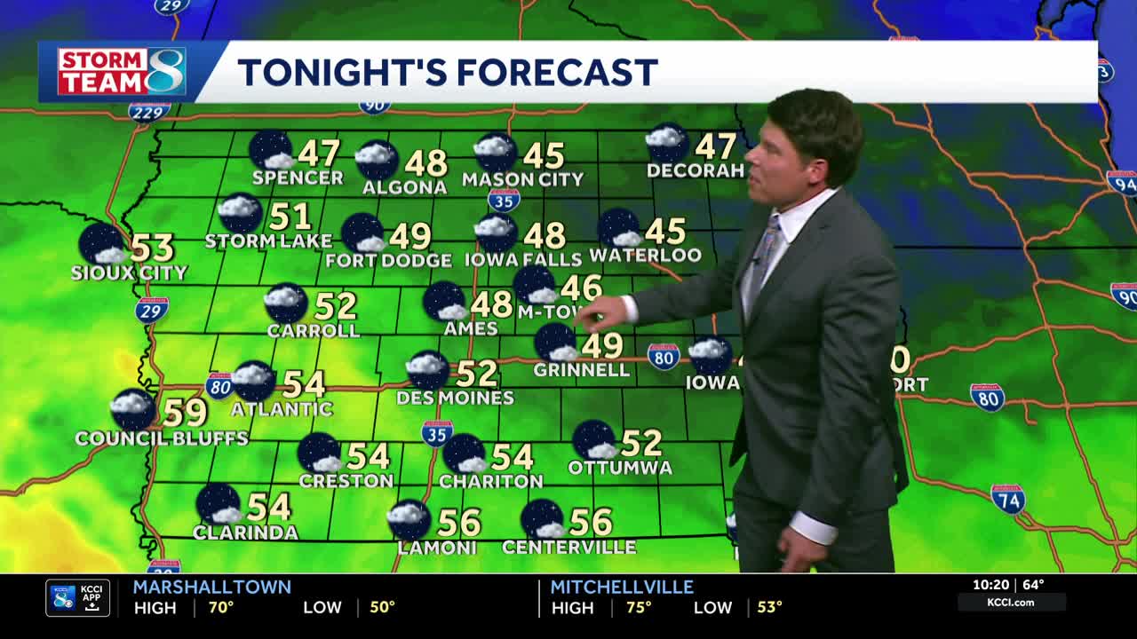 Iowa weather: Rain chances tomorrow before cooldown over the weekend