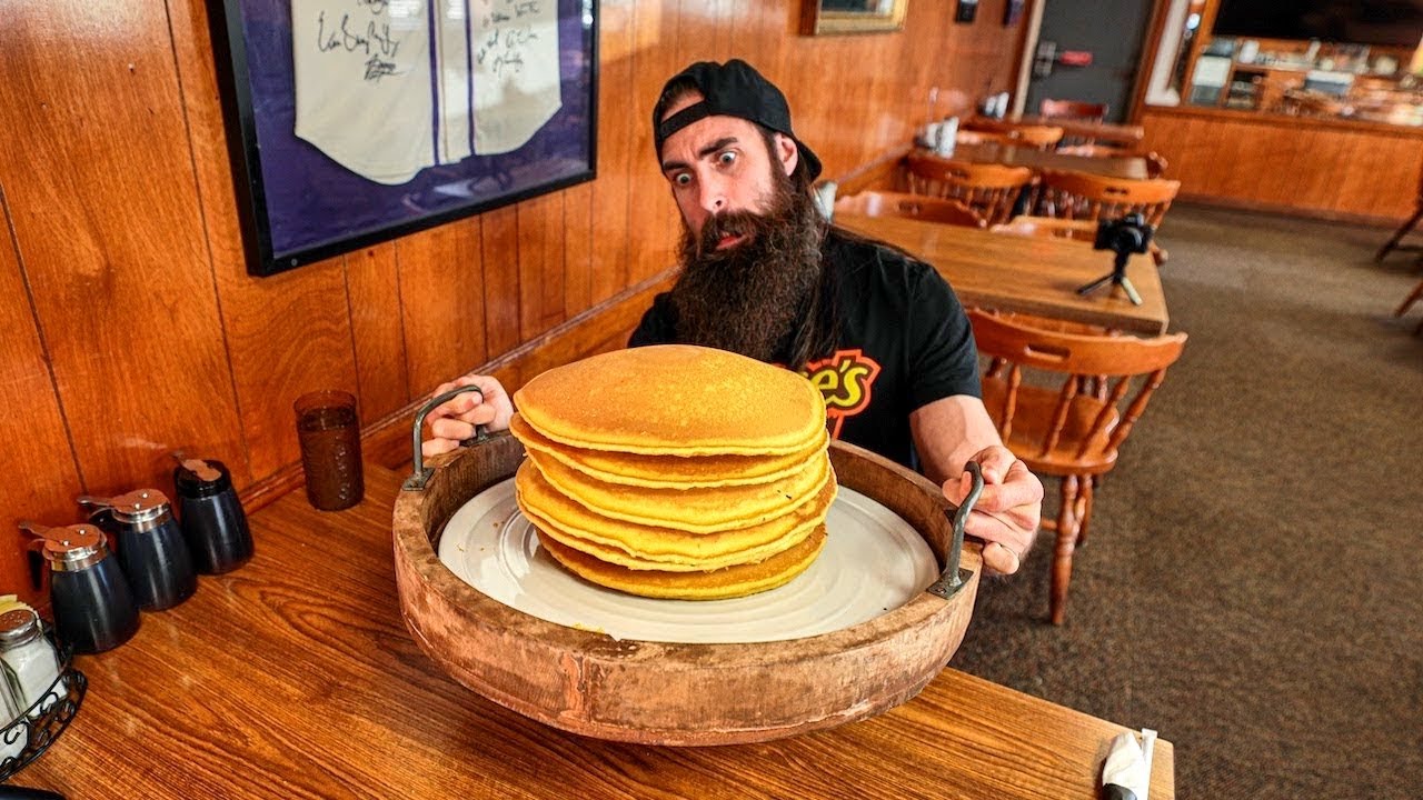 Beaten only 3 times in 14 years | Ol’ South’s 10lb pancake challenge ...