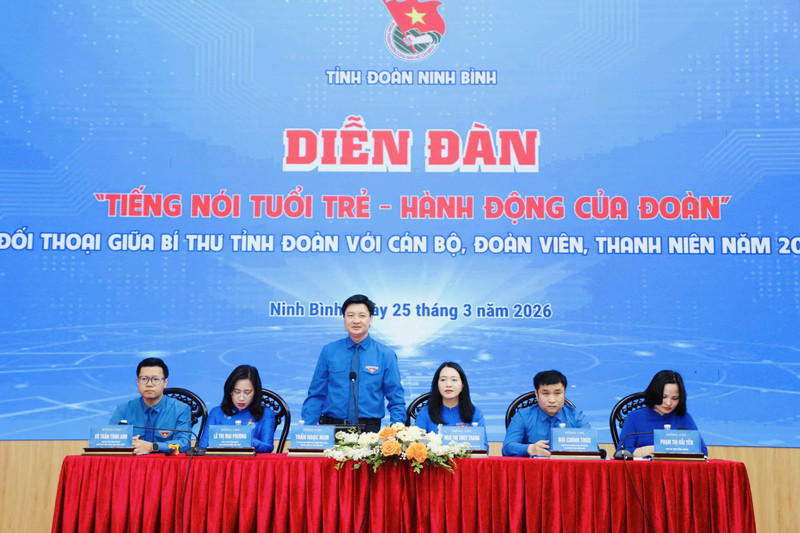 Bí thư Tỉnh Đoàn Ninh Bình đối thoại với đoàn viên, thanh niên