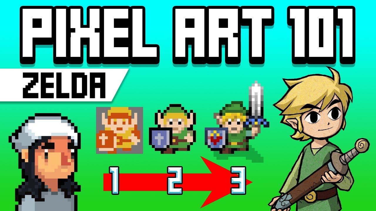 Pixel art 101 Zelda sprite tutorial