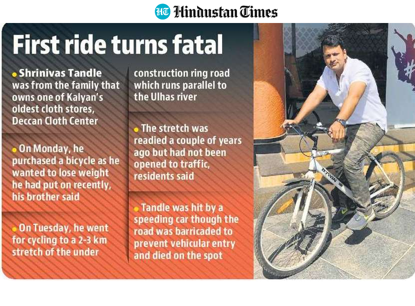 Mumbai businessman riding new bicycle dies after teen rams car into him