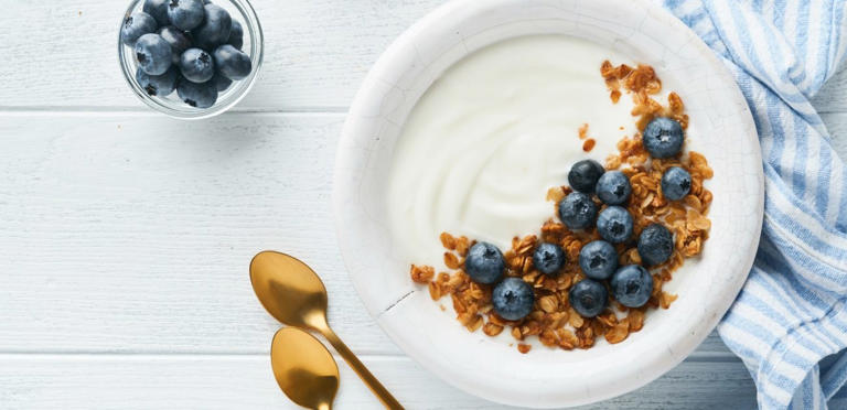 الزبادي بالتوت