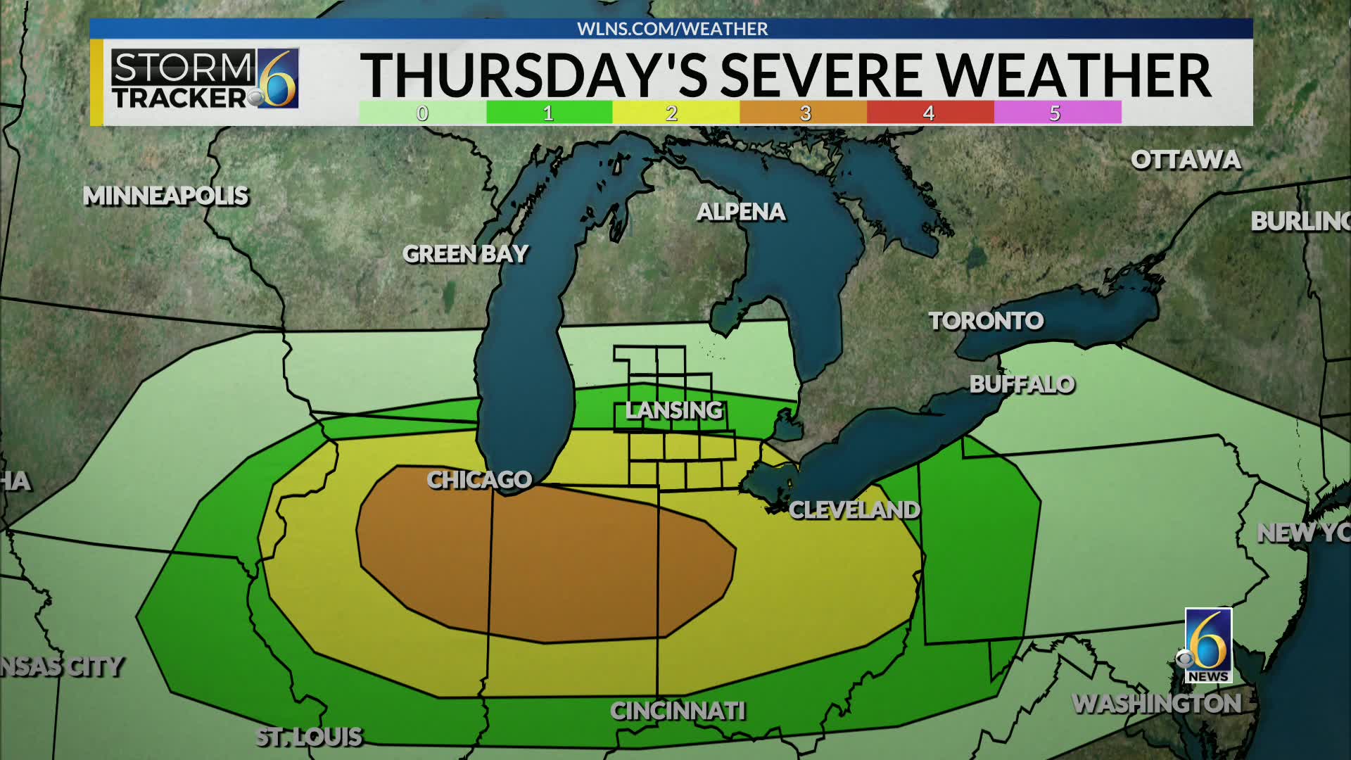 Severe weather possible Thursday