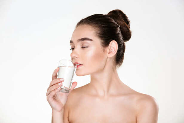 Are you drinking enough water for glowing skin for women?