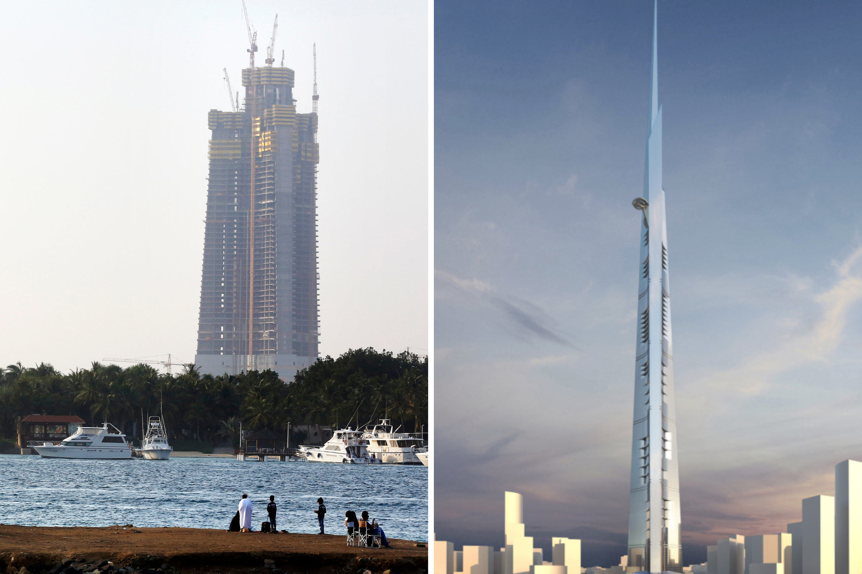 Construction soars on world's tallest building