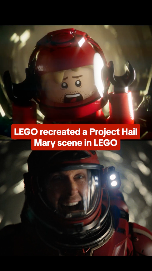LEGO recreated a Project Hail Mary scene in LEGO