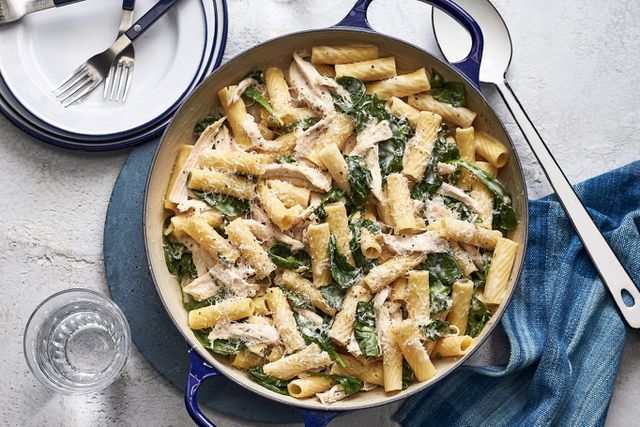 Buttermilk Alfredo Chicken Spinach Pasta
