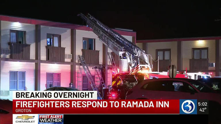 Basement fire at Ramada Inn in Groton forces evacuations