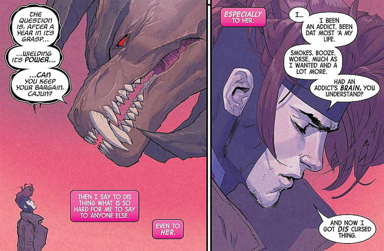 X-Men's Gambit officially identifies as an addict in Marvel lore
