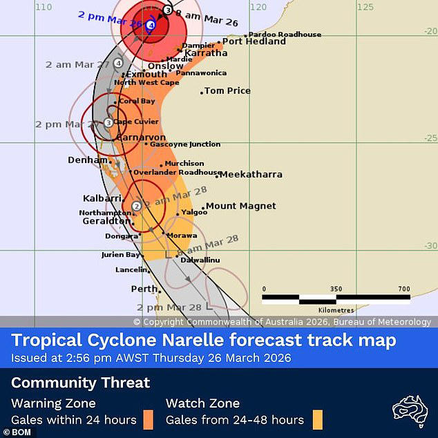 Thousands prepare for massive Tropical Cyclone Narelle to hit towns as ...