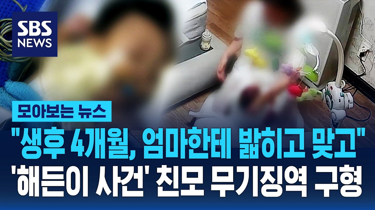 '해든이 사건' 친모 무기징역 구형…"생후 4개월, 밟히고 맞고" / SBS / 모아보는 뉴스