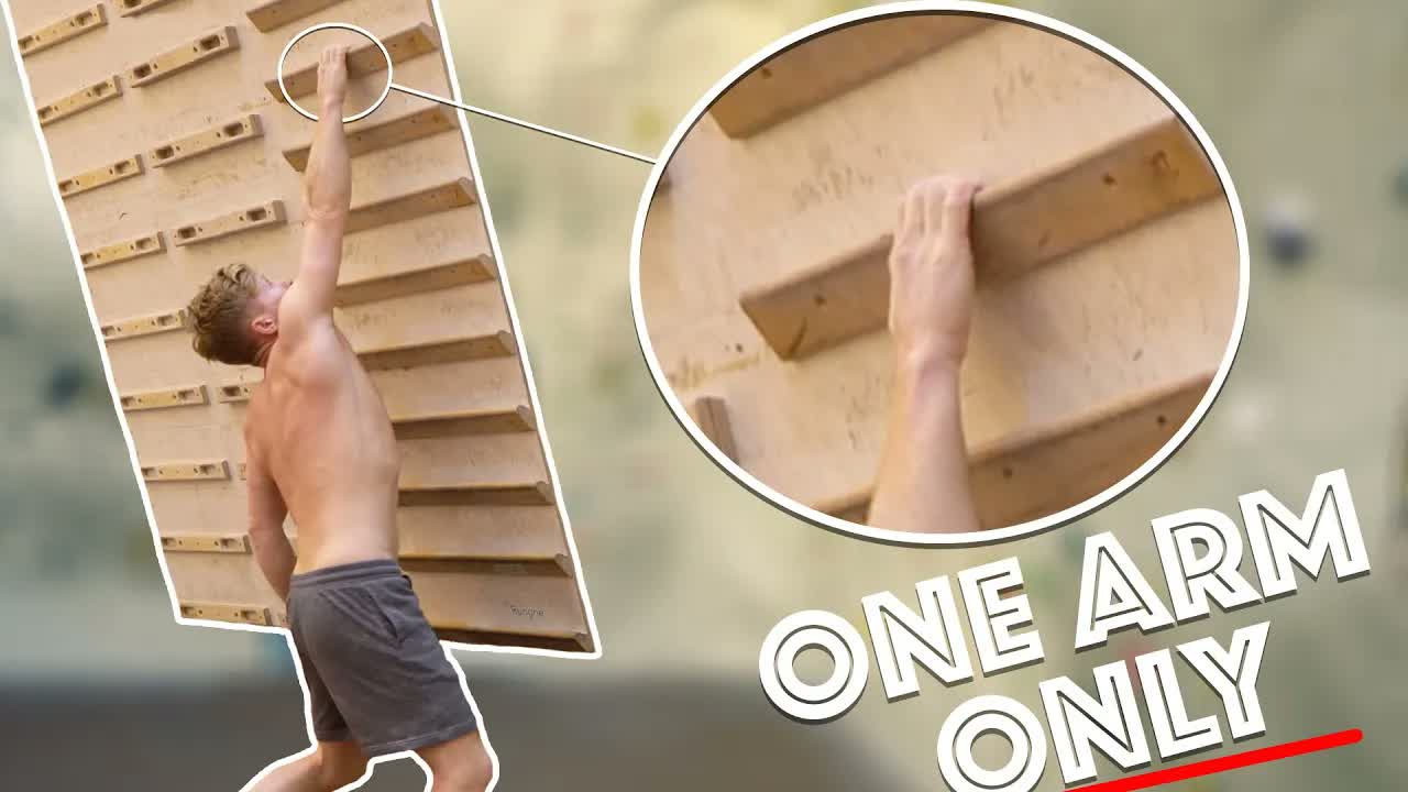 One arm vs gravity - A campus board challenge with no relief