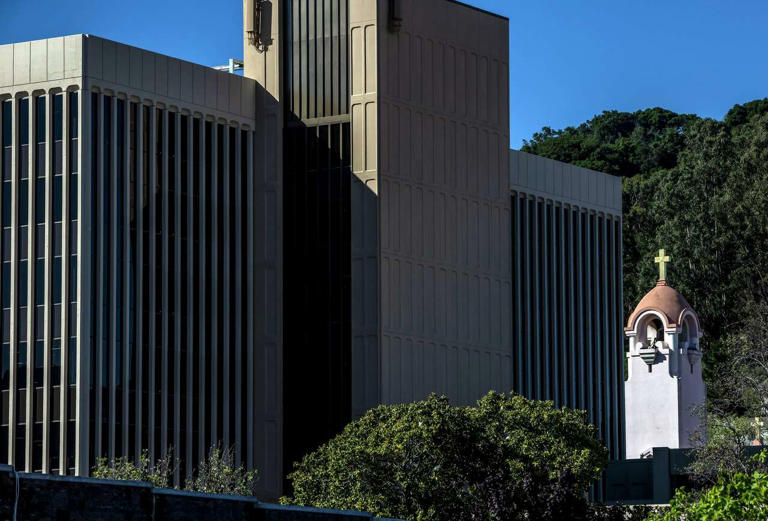 The building at 1000 Fourth St. is currently the tallest in San Rafael. It could soon be eclipsed in height by several new buildings. (Carlos Avila Gonzalez/S.F. Chronicle)