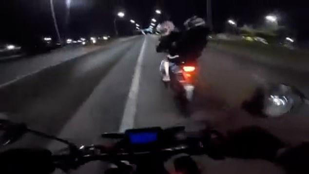 Motorcyclist has his bike stolen - while riding it at 100kmph!
