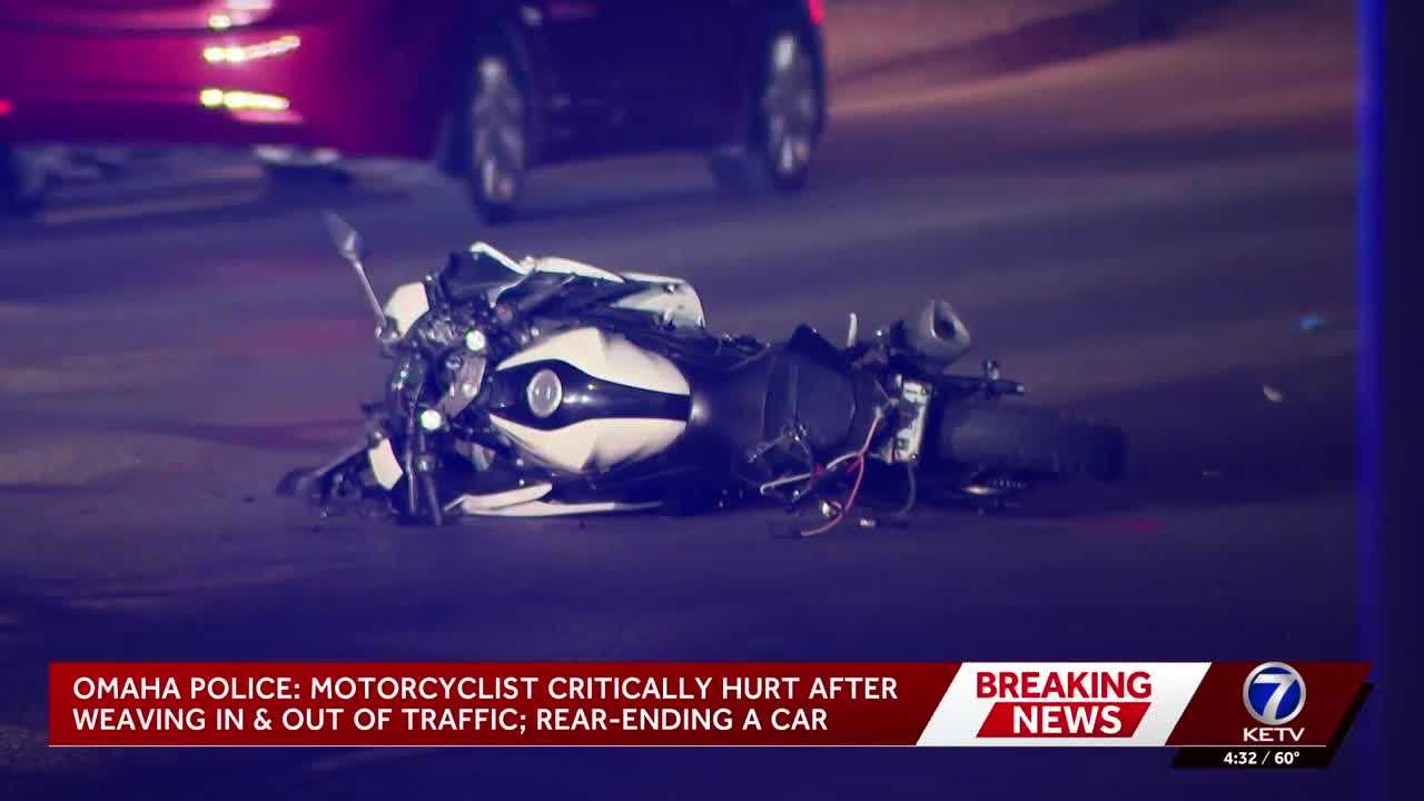 Motorcyclist critically injured in crash near 90th and Dodge