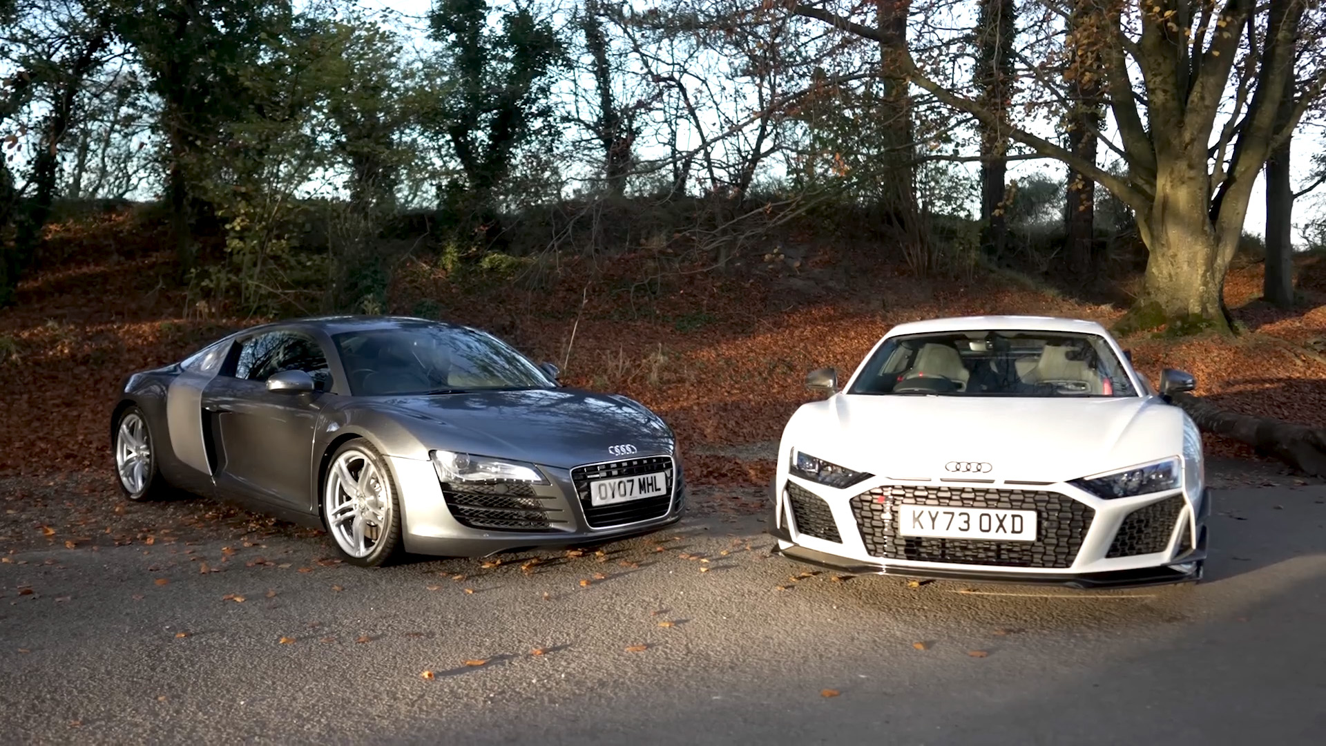 Final Audi R8 GT versus the first generation legend