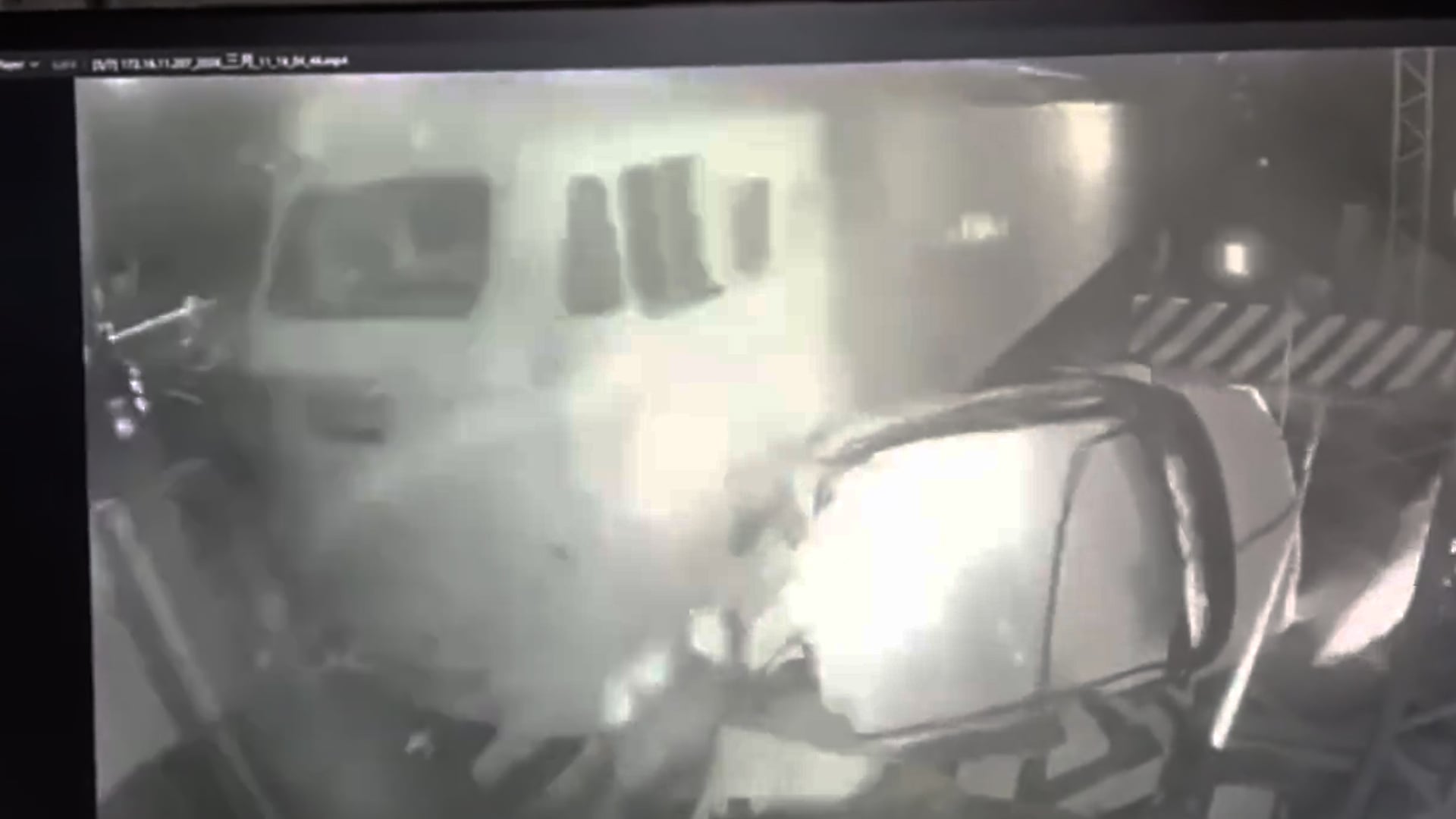 Train crashes into car trying to beat closed level crossing in Taiwan