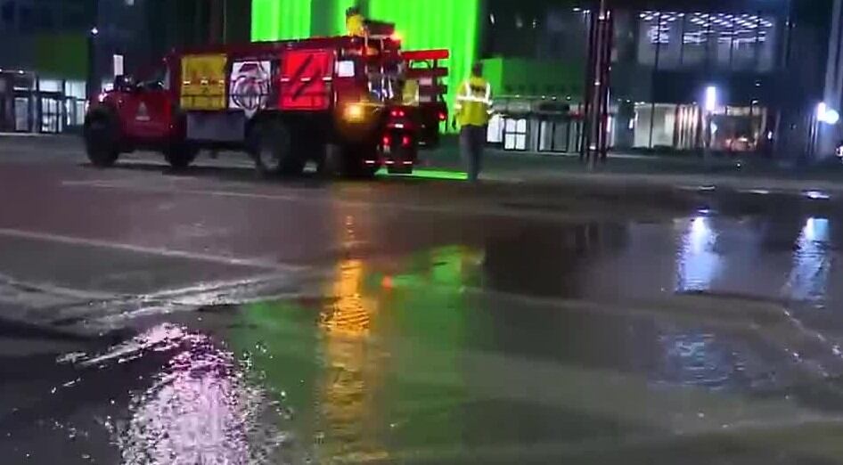 Water main break shuts down several streets in downtown