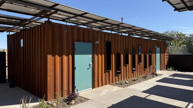 Senior Bridge opens shipping container housing for homeless seniors