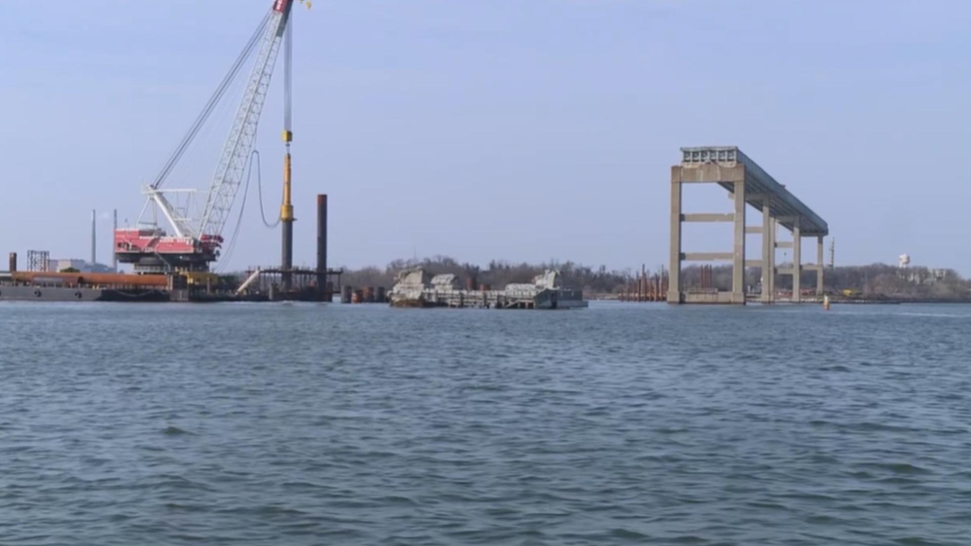 A look at the Key Bridge reconstruction site