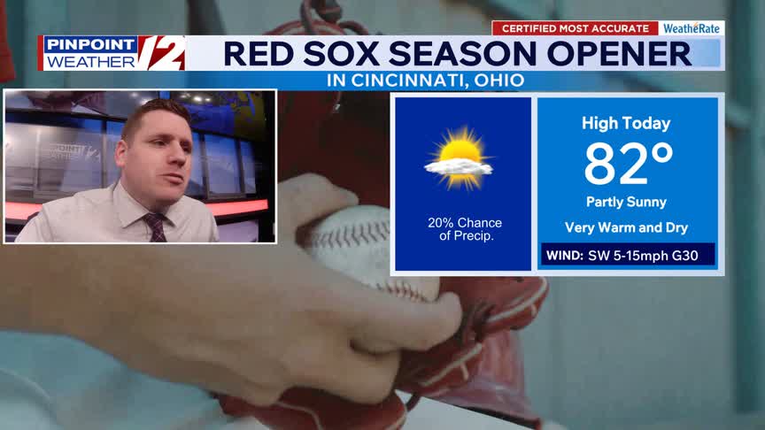 WPRI 12 weather now 3/26/26: Nice, warm this afternoon; more showers ...