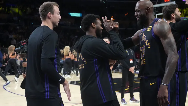 Bronny, LeBron James share special on-court moment for Lakers