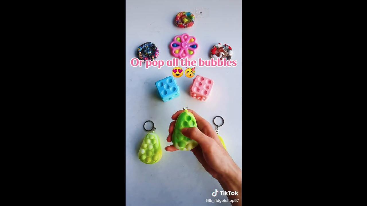 Popping colorful fidgets