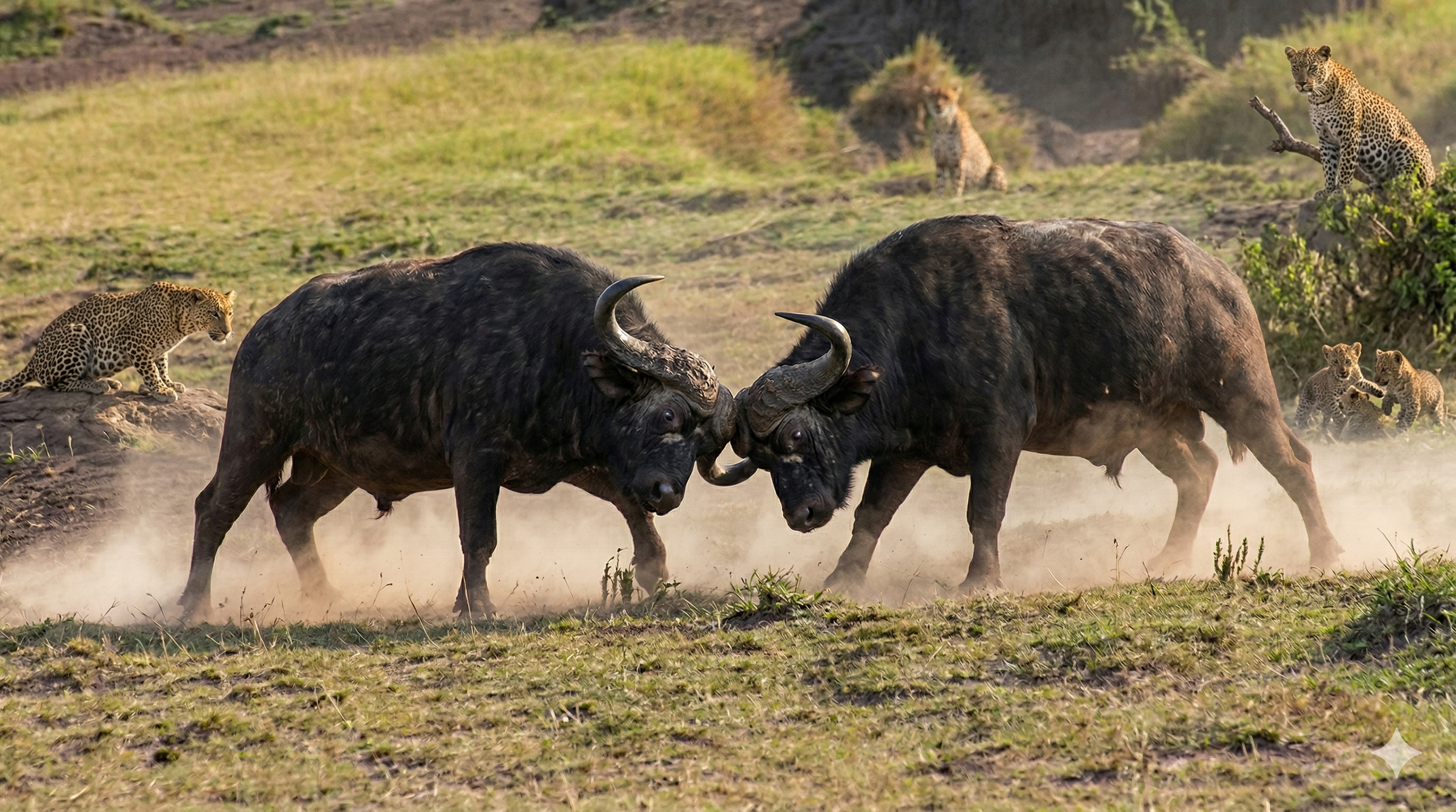 Watch what happens when animals use horns to fight for dominance