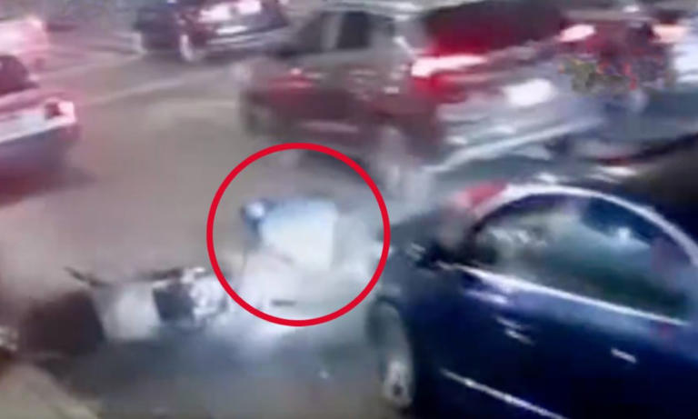 Video: atropella a un motociclista en CDMX, pero lo que hace después ...