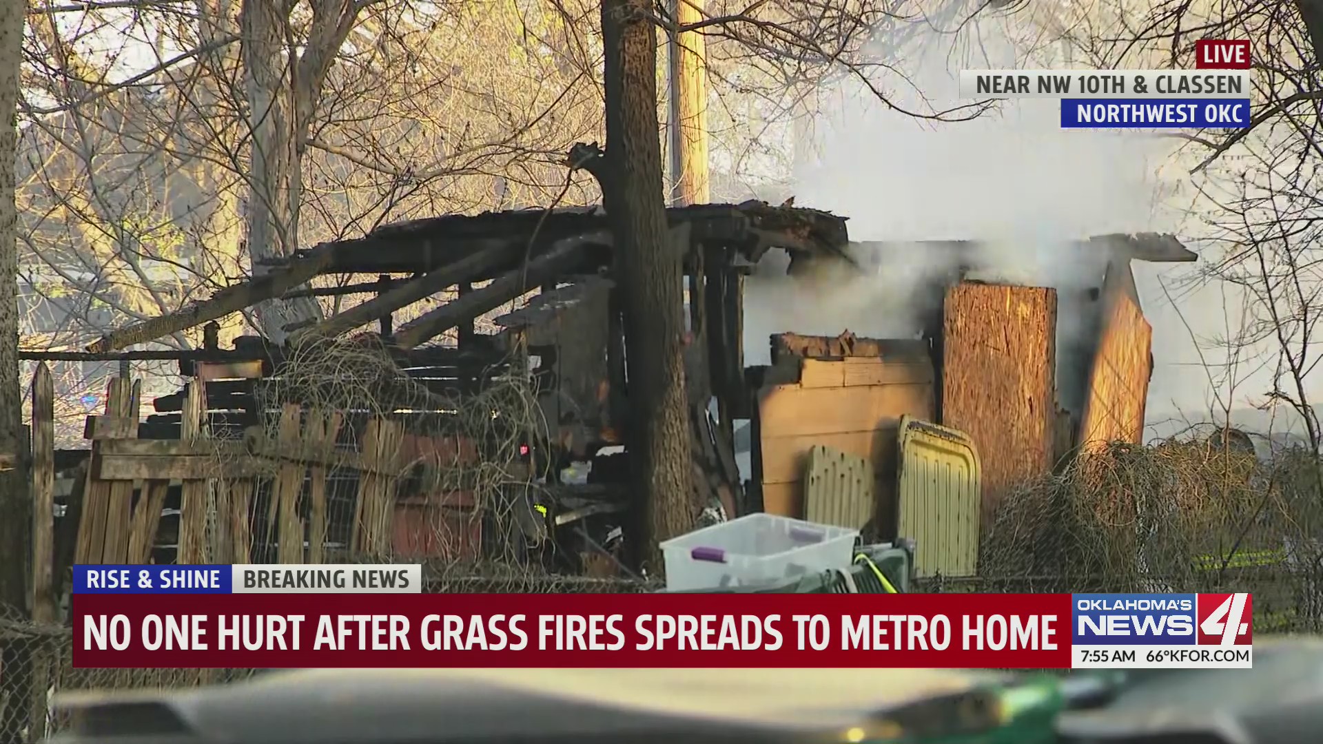 Fire crews respond to fire in NW Oklahoma City