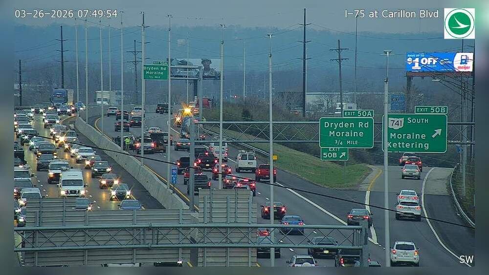 Update: All lanes back open on I-75 in Moraine
