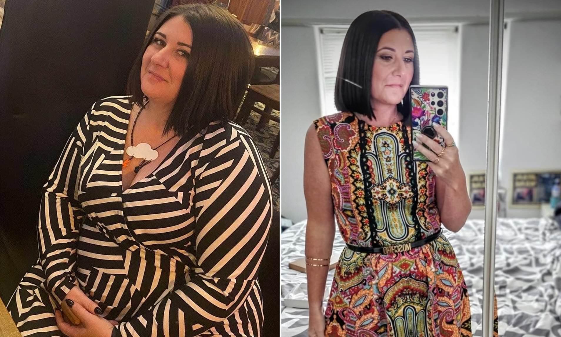 Mother, 41, lost seven stone in a year after fat jabs helped her ...