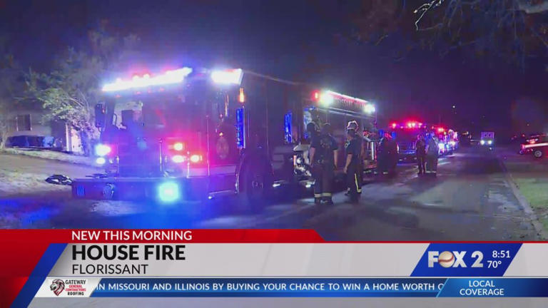 No injuries reported in overnight house fire in Florissant