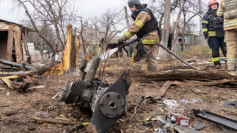 Russian drone barrage hits Ukraine, leaving five injured and causing ...