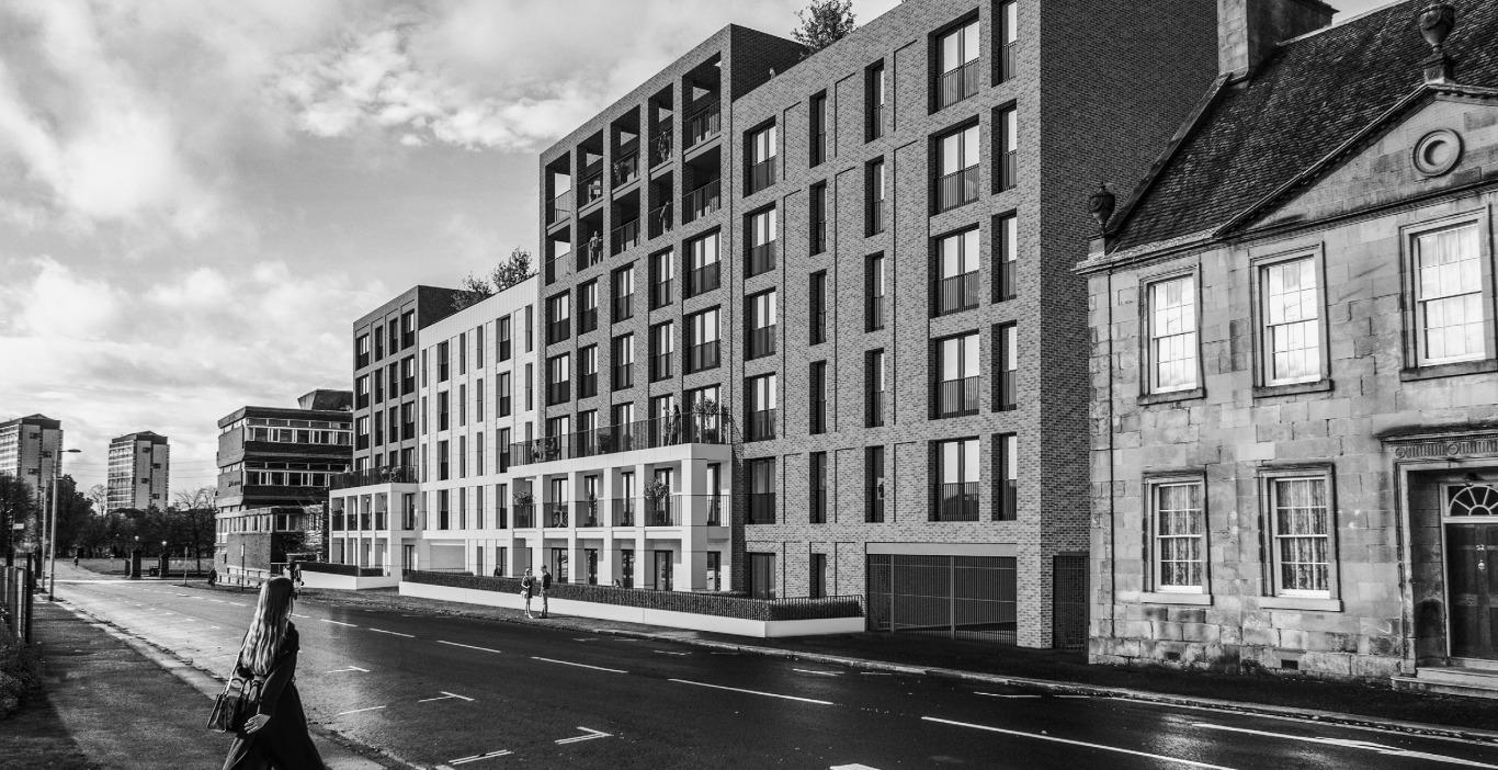 Plans approved to build 65 new flats and 3 rooftop gardens in the Calton