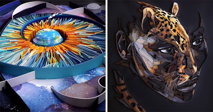 59 paper art so detailed it looks like it was painted