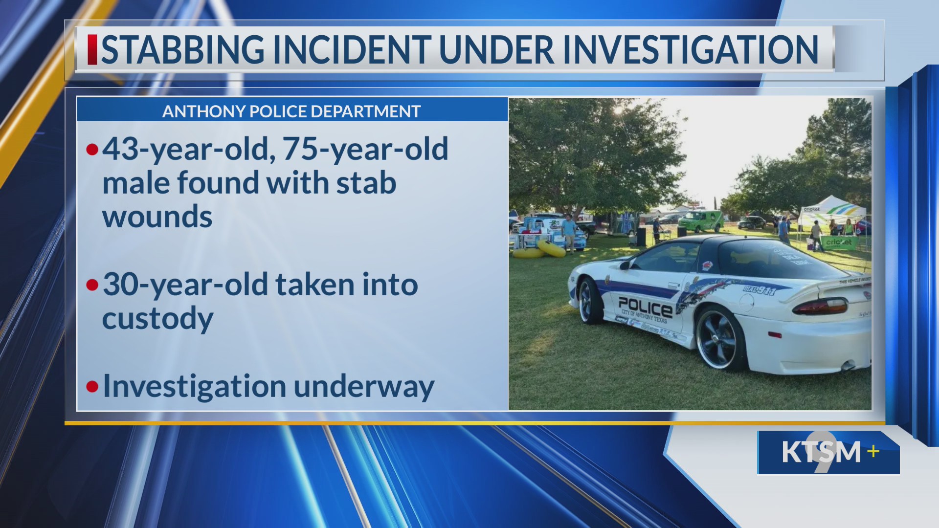 Stabbing incident under investigation