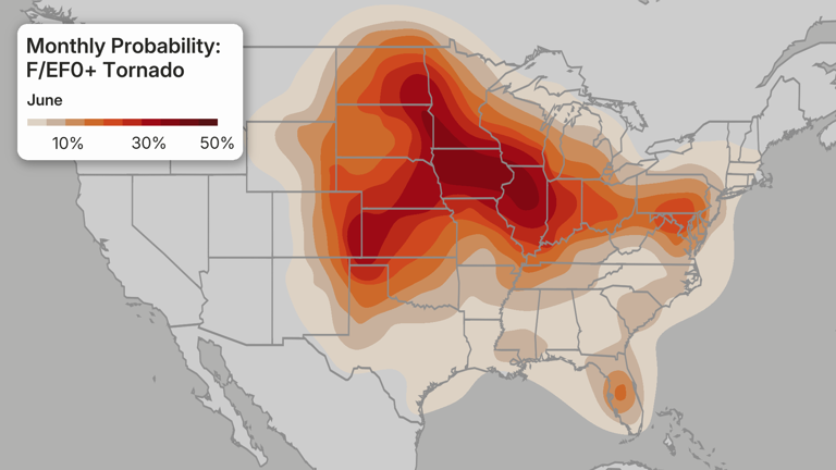 April, May and June are the most active months for tornadoes, including ...