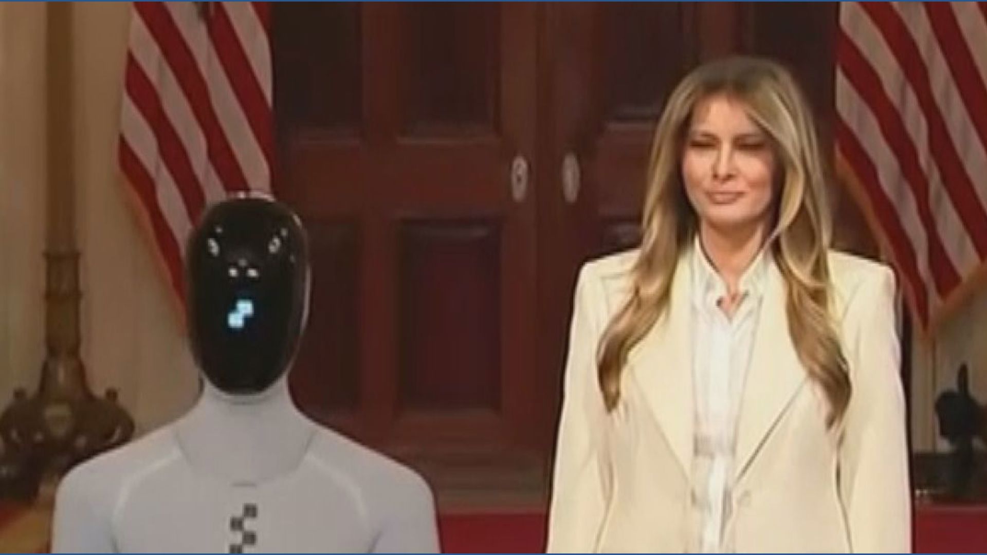 Melania Trump brings humanoid robot to event to boost education and ...