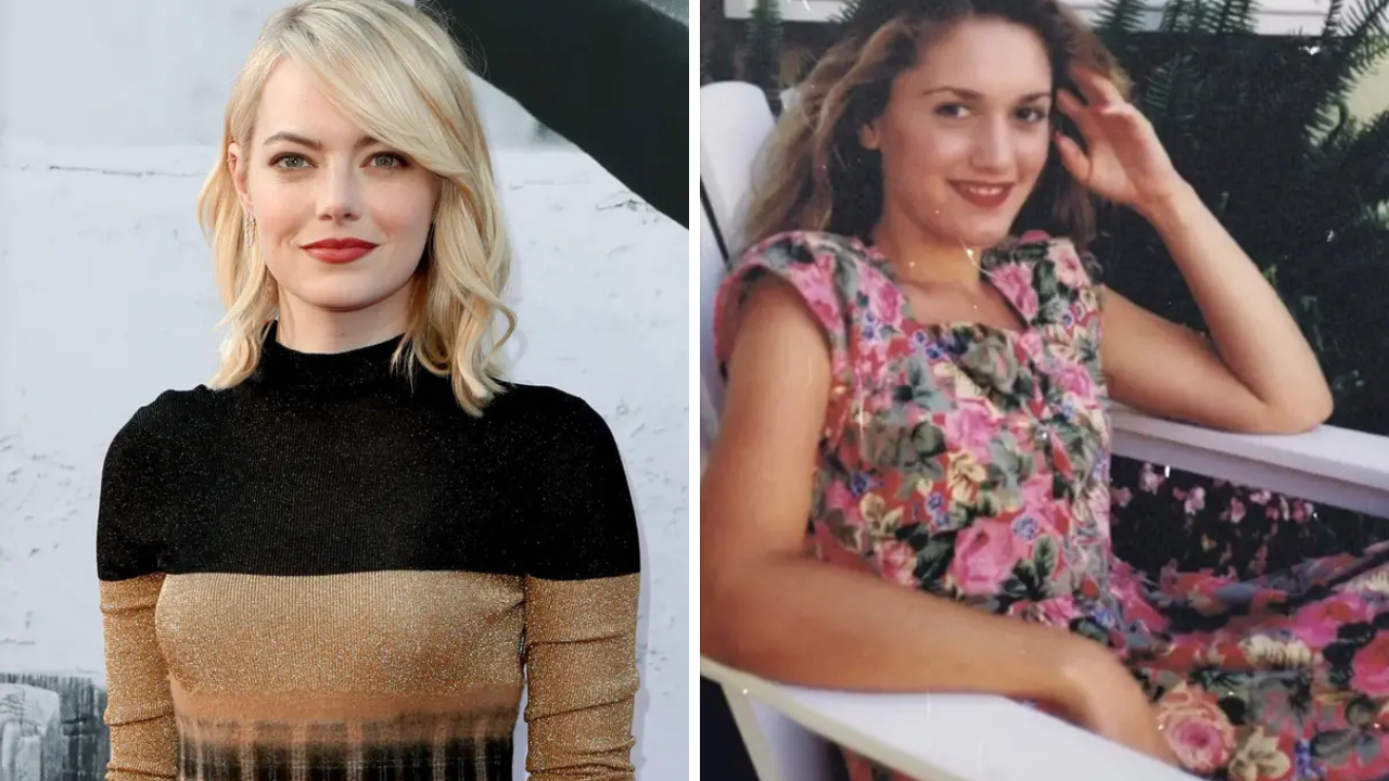 A before-and-after collage of a person's transformation
