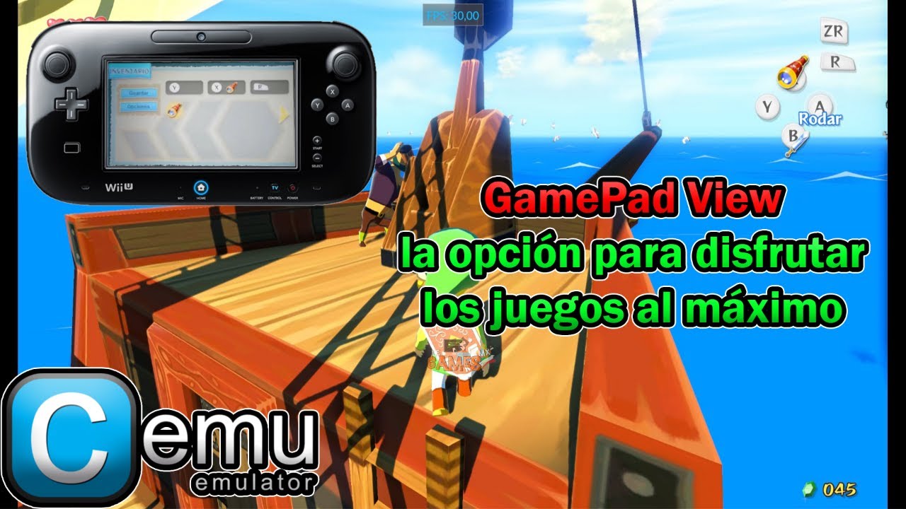 USA gamepad view para disfrutar al máximo en CEMU