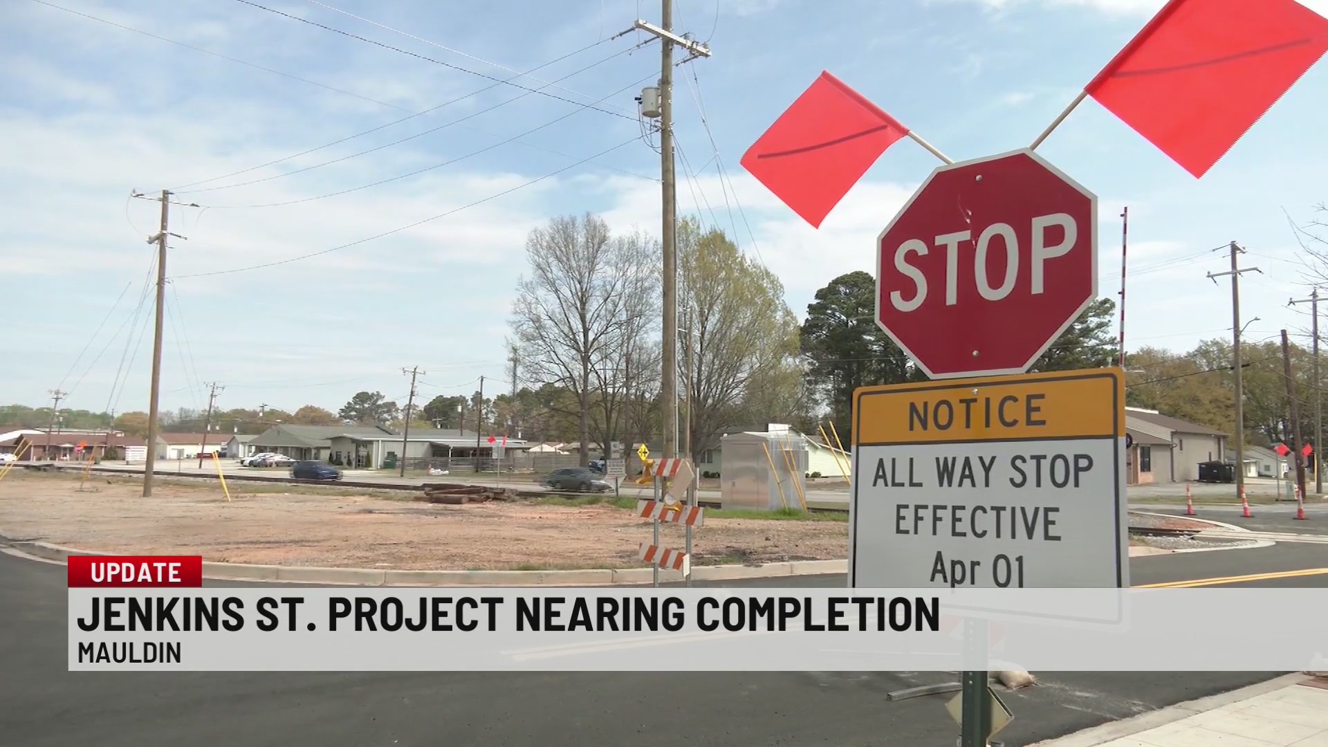 Busy Mauldin intersection set to reopen with new traffic pattern