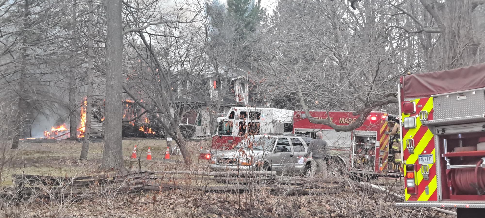 Multiple fire crews respond to Aurelius Twp. house fire