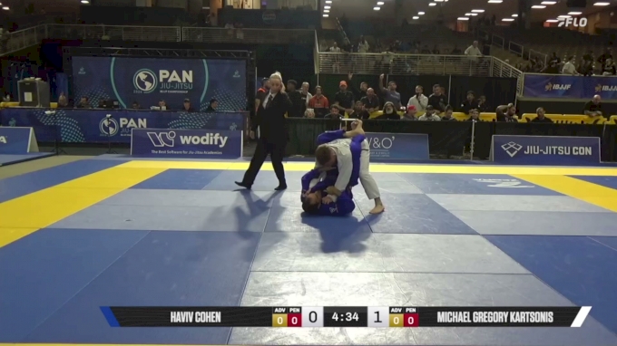 Michael Gregory Kartsonis vs Haviv Cohen 2026 Pan Jiu Jitsu IBJJF ...